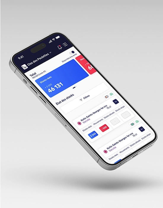 Mockup d'un téléphone avec l'application Botiview de Botisum