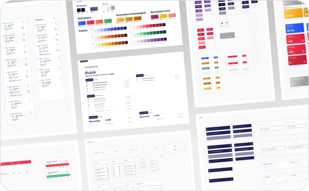 Design system réalisé par l'agence HKM pour Botisum