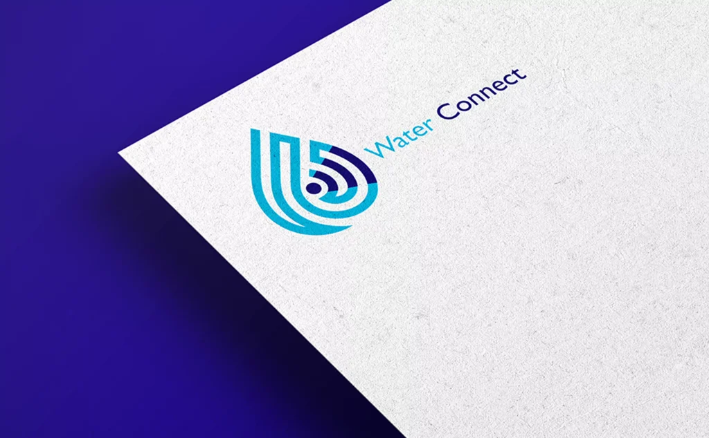 Logo Water Connect sur en-tête papier